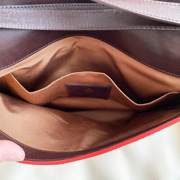 Lanvin Red Lizard Leather Miss Sartorial Wristlet/Clutch - Picture 9 of 14